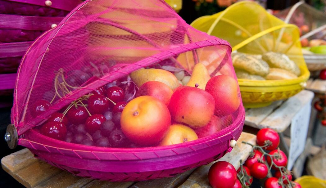 Obstschale mit Netz Obstschale mit Netz