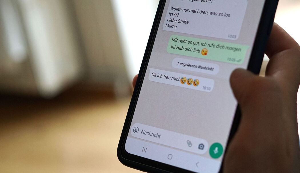 Whatsapps-Nachrichten in einem Chat Whatsapps-Nachrichten in einem Chat