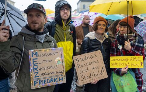 Demo gegen &quot;Stadtbild&quot;-Aussage