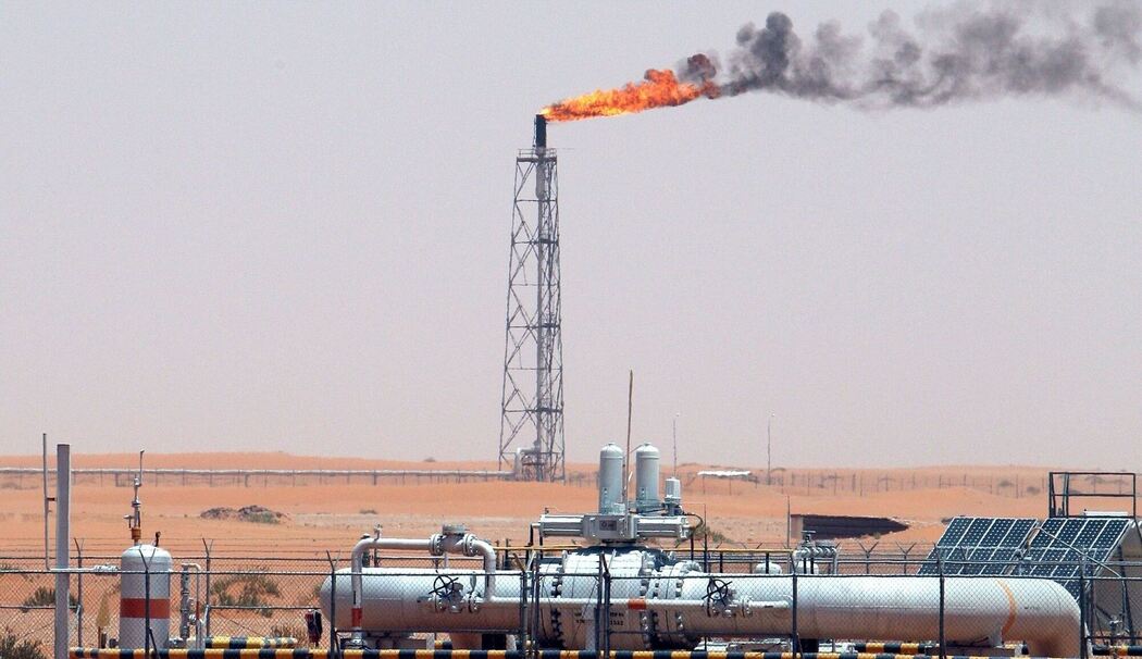 Ölfeld in Saudi-Arabien