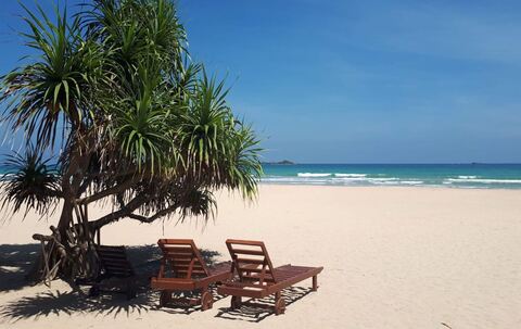 Ein Strand auf Sri Lanka