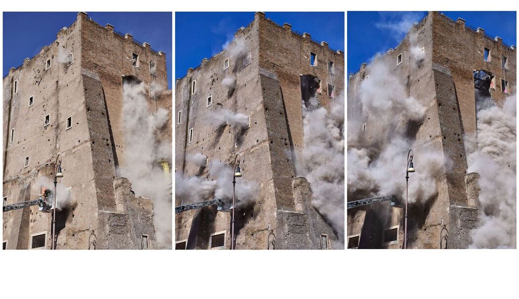 Mittelalterlicher Turm in Rom stürzt ein
