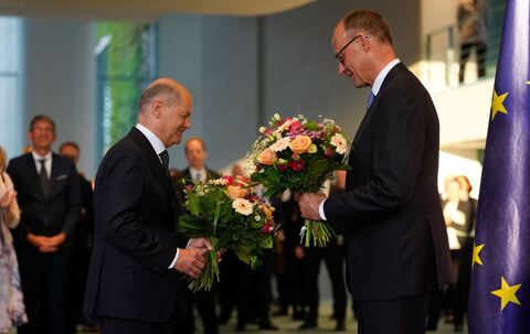 Olaf Scholz und Friedrich Merz