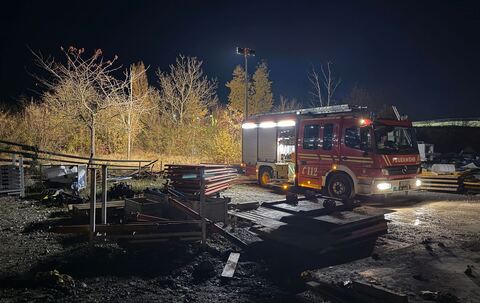 Brand in Obdachlosenlager