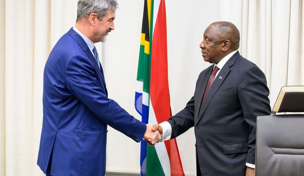 Bayerns Ministerpräsident Söder in Südafrika Bayerns Ministerpräsident Söder in Südafrika