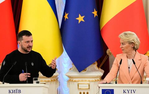  Wolodymyr Selenskyj und Ursula von der Leyen