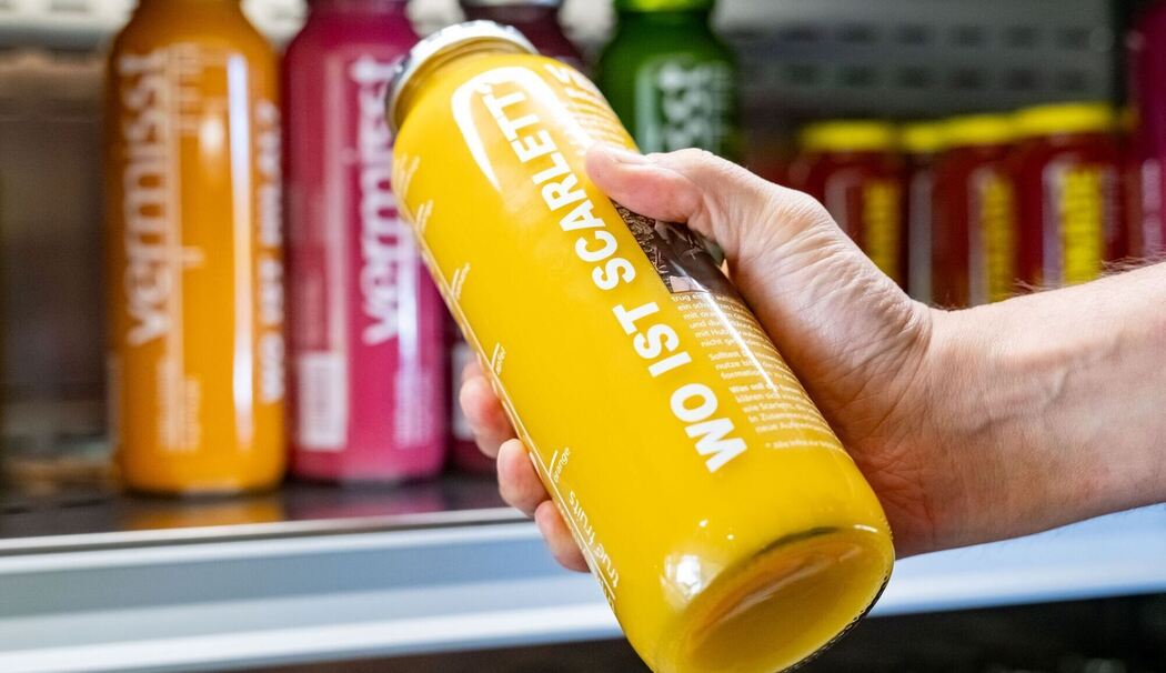 Vermisstensuche auf Smoothie-Flaschen