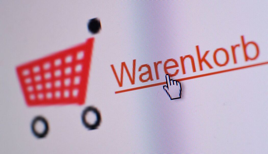 Warenkorb-Button eines Online-Shops Warenkorb-Button eines Online-Shops