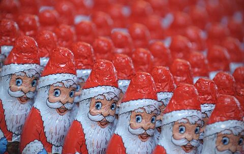 Schoko-Weihnachtsmänner