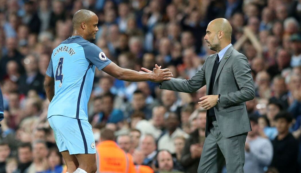 Vincent Kompany und Pep Guardiola Vincent Kompany und Pep Guardiola
