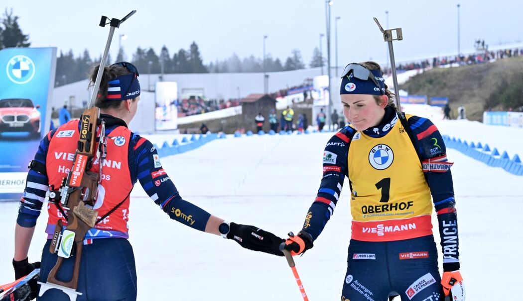 Julia Simon und Justine Braisaz-Bouchet