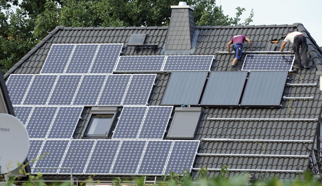 Solaranlage auf einem Dach