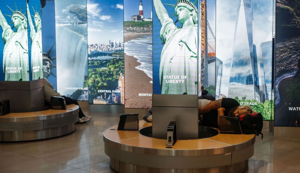 Shutdown in den USA - Flughafen New York