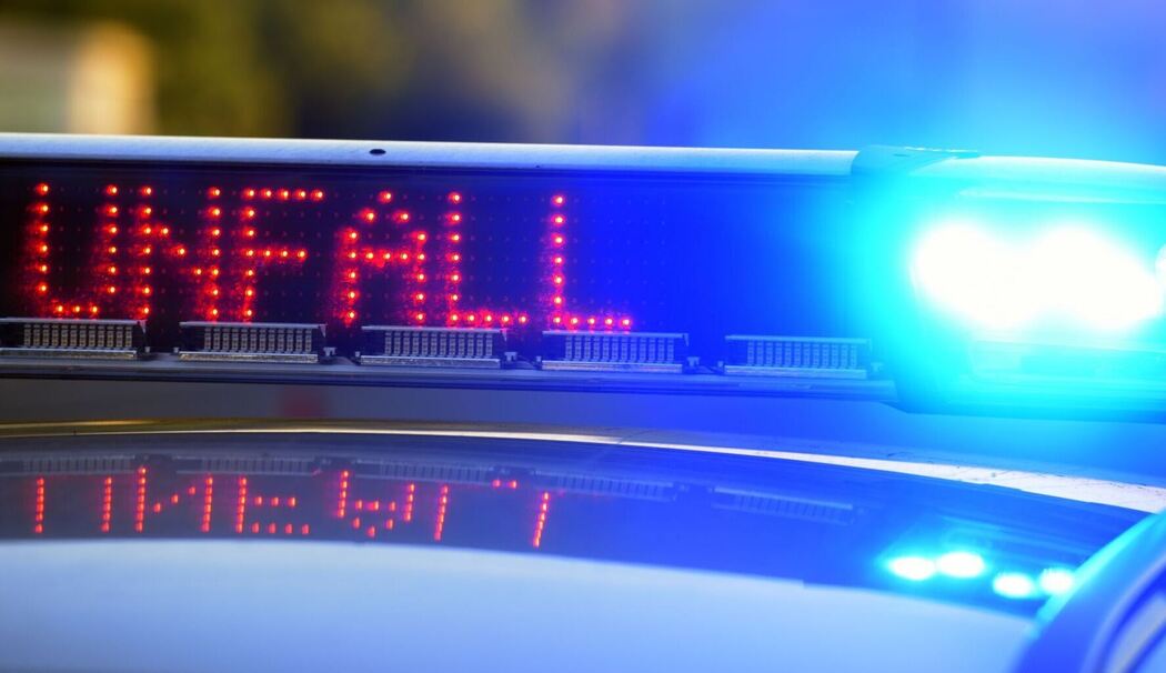 Polizei sichert Unfallstelle