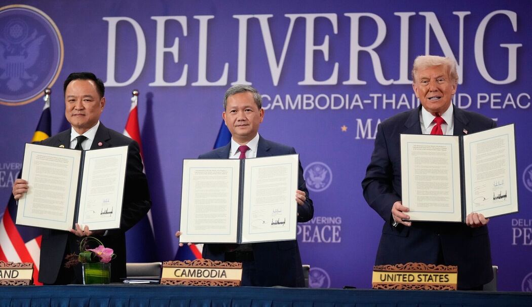 Unterzeichnungszeremonie mit Donald Trump