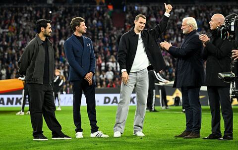 Manuel Neuer und Rudi Völler
