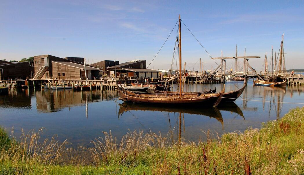 Hafen des Wikingerschiffsmuseums in Roskilde