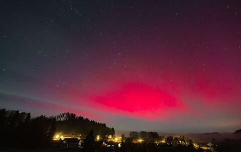 Polarlichter über Bayern