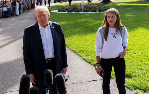 US-Präsident Donald Trump und seine Enkelin Kai Trump 