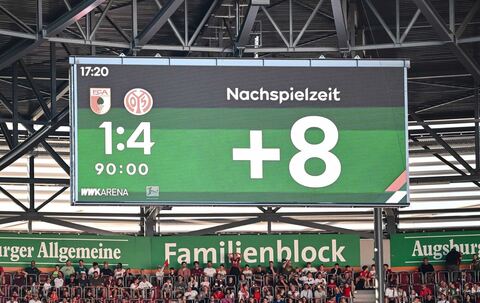 Anzeige der Nachspielzeit