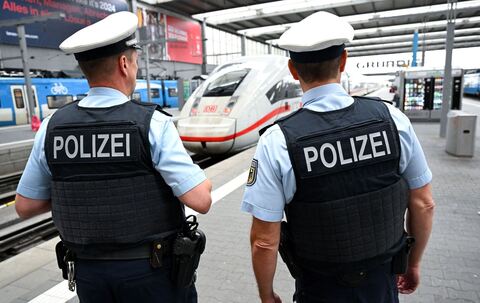 Bundespolizei am Münchner Hauptbhanhof