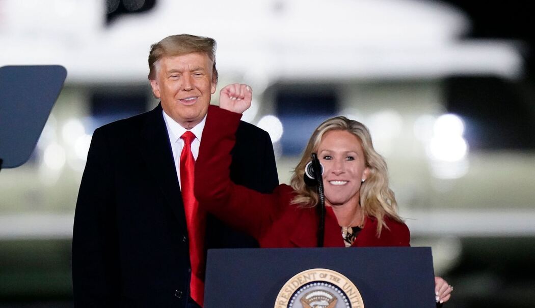 Marjorie Taylor Greene und Donald Trump Marjorie Taylor Greene und Donald Trump