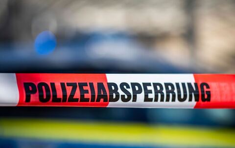 Absperrung der Polizei