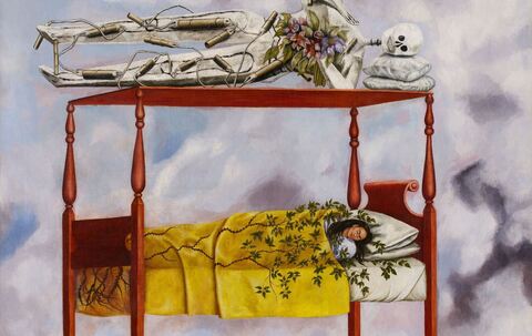 Frida Kahlos Selbstporträt &quot;El sueño (La cama)&quot;