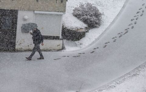 Wetter in Bayern - Schnee im West-Allgäu