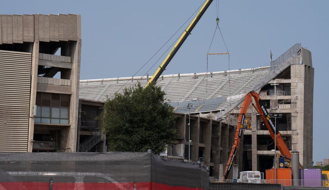 Bauarbeiten am Camp Nou-Stadion