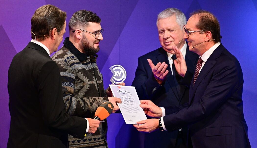 Verleihung des XY-Preises für Zivilcourage