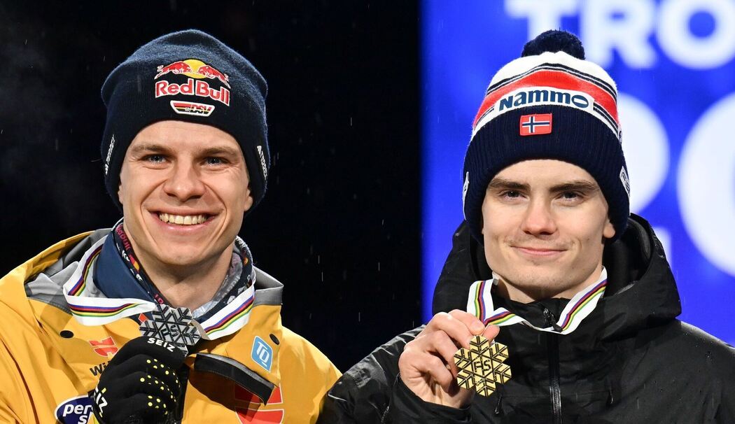 Andreas Wellinger und Marius Lindvik