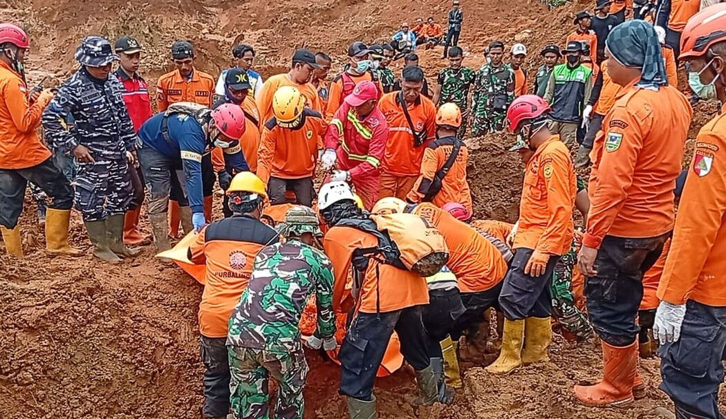 Erdrutsch in Indonesien