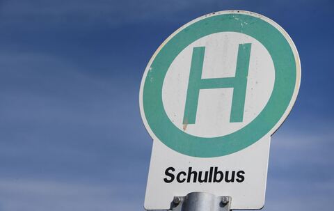 Haltestelle für einen Schulbus