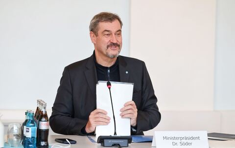 Sitzung des bayerischen Kabinetts in Ansbach