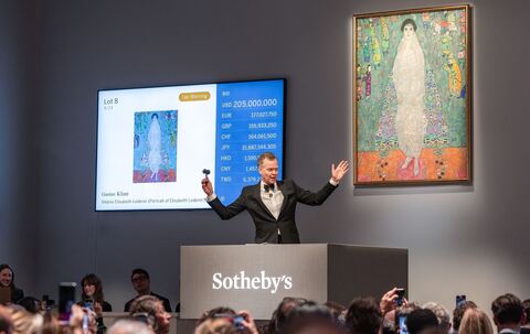 Rekord: Klimt-Gemälde für 236,4 Millionen Dollar versteigert
