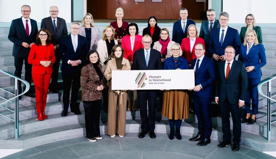 Fototermin zu Olympia-Bewerbung 2025