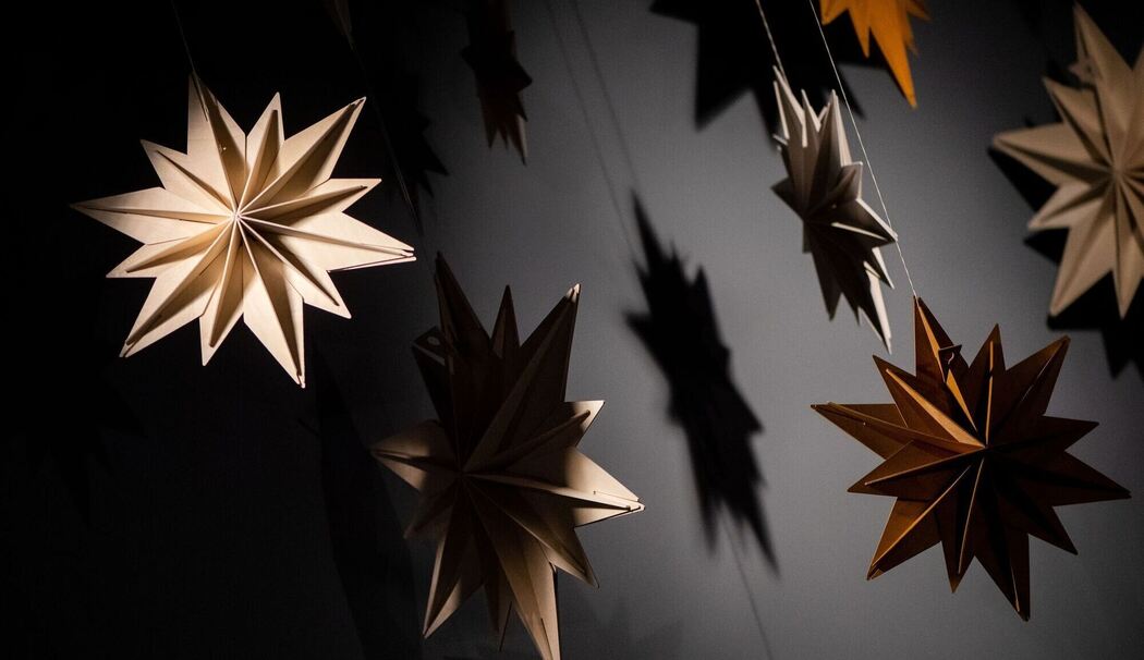 Weihnachtssterne aus Holz