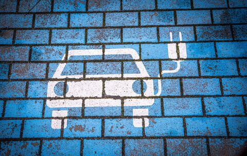 Parkplatz für Elektroauto