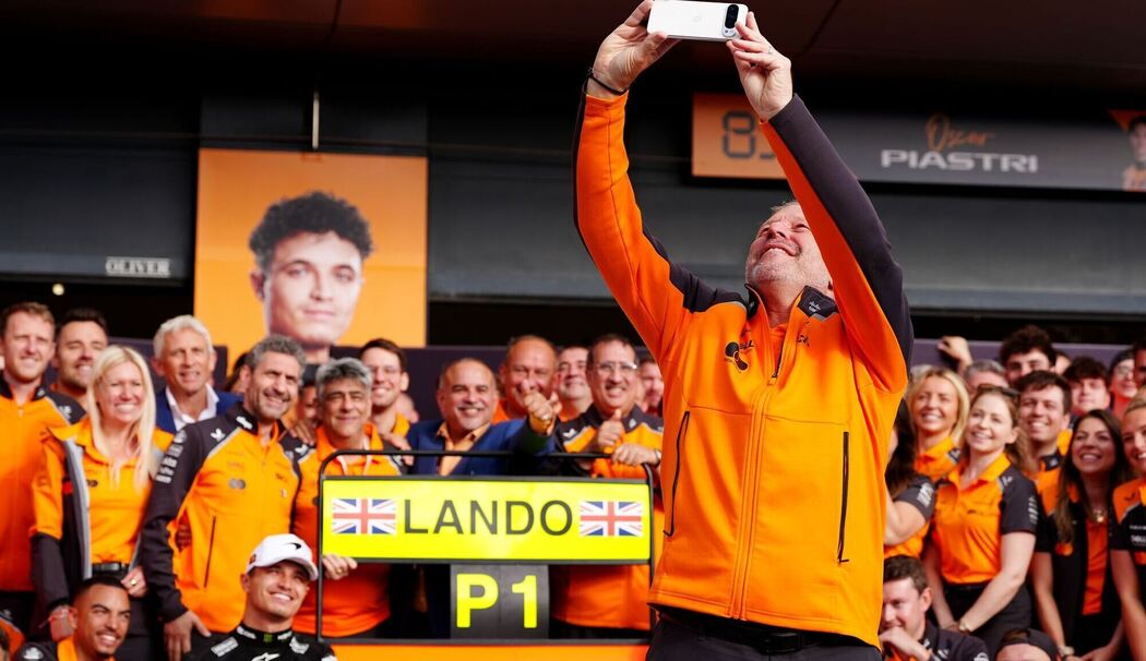 Lando Norris und sein McLaren-Team Lando Norris und sein McLaren-Team