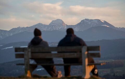 Sonnenuntergang am Irschenberg
