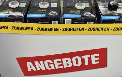 Sonderangebote in einem technikmark