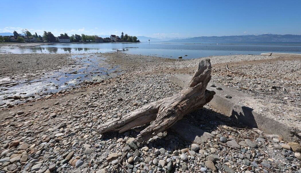 Niedrigwasser am Bodensee