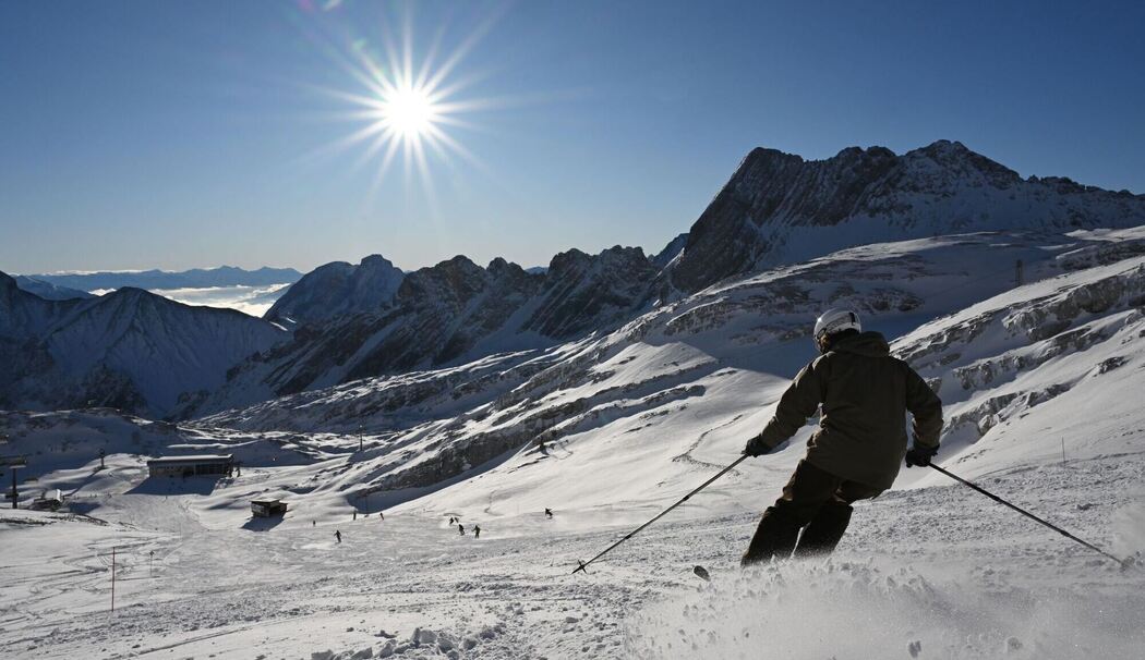 Skisaison an der Zugspitze