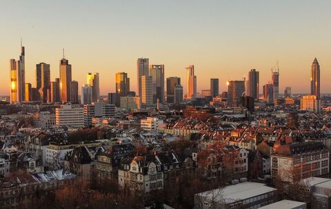 Skyline in Frankfurt