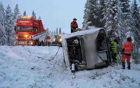Busunfall in Schweden