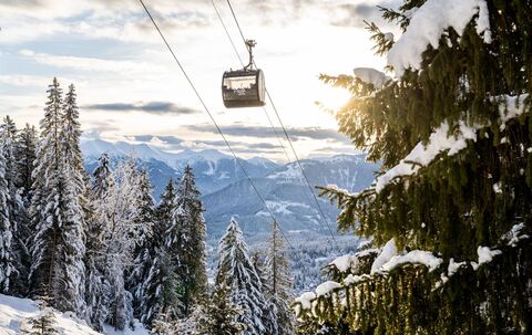 Der «FlemX» im Schweizer Skigebiet Flims Laax