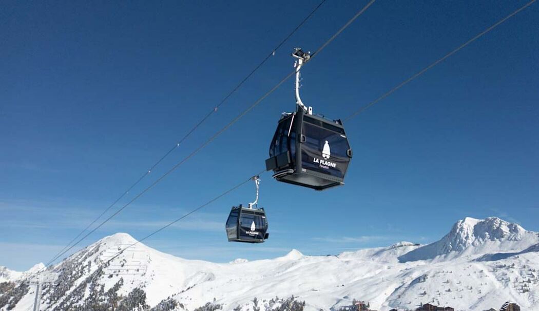 Seilbahn Roche de Mio in La Plagne Seilbahn Roche de Mio in La Plagne