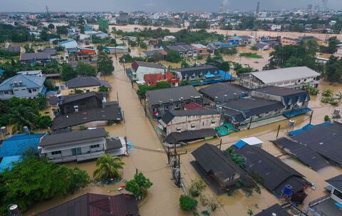 Überschwemmungen in Südthailand