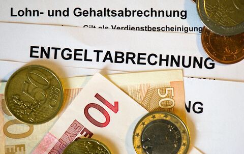 Geld auf Entgeltabrechnung